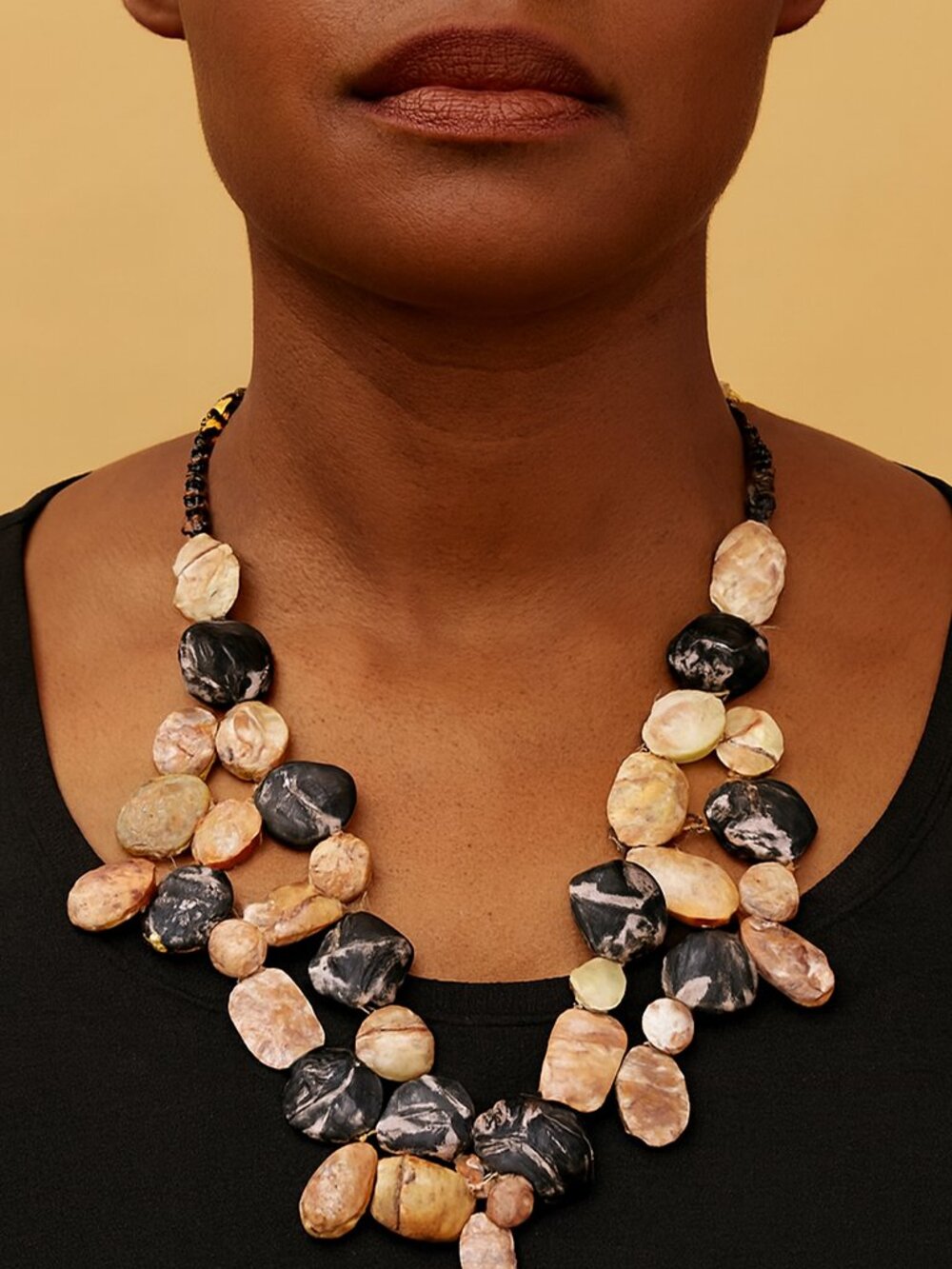 Agate Stone Necklace 20 inch 219.7 grams - Picture 1 of 7